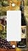Red Wine and Grapes Painting Wall Plates (Single GFI Decora Rocker)