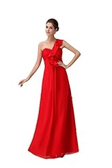 Cocktail Floor Length Chiffon One Shoulder Evening Dress/Homecoming Dress/Prom Dress 