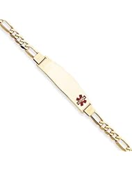 8 Inch 14k Gold Medical Jewelry Bracelet