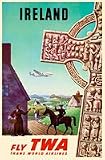 travel to ireland Fly TWA, Ireland Poster