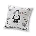 Garten & Freizeit : Sheepworld 40157 Kissen - Ohne Dich ist alles doof, ca. 40 x 40 cm weiß