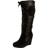Calvin Klein Jeans Sophie Suede / Nylon Womens Knee high boots