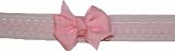 New Pink GrosGrain Tied Bow Infant Stretch Headband