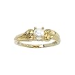 14K Yellow Gold 6 x 4 MM Pearl Ring