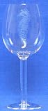 Individually Hand Etched Seahorse White Wine Glass 9" Set of Four