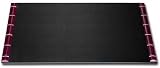 Burgundy 24Kt Gold Stripped 34 x 20 Desk Pad