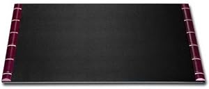 Burgundy 24Kt Gold Stripped 34 x 20 Desk Pad