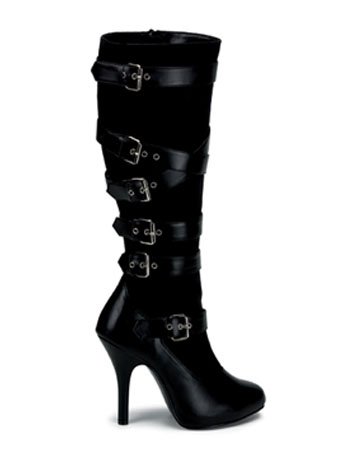 Black Knee High Platform - 9