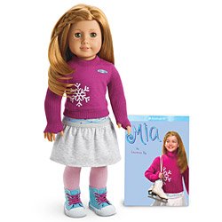 American Girl Mia Doll & Paperback Book
