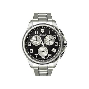 Victorinox Swiss Army Officer's Chrono Black Dial Men's watch #241455