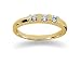 0.15 Three Stone Diamond Ring in 14k Yellow Gold