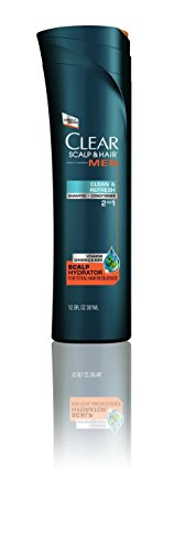 Clear Men Scalp Therapy 2 in 1 Shampoo, Clean & Refresh Anti-Dandruff 12.9 oz