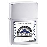 Zippo Lighter MLB Colorado Rockies, Satin Chrome