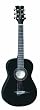 Dean Playmate Mini Acoustic Classic Guitar, Black with Gig Bag, 3/4-Size