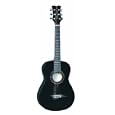 Dean Playmate Mini Acoustic Classic Guitar, Black With Gig Bag, 3/4-size