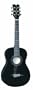 Dean Playmate Mini Acoustic Classic Guitar, Black with Gig Bag, 3/4-Size