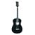 Dean Playmate Mini Acoustic Classic Guitar, Black with Gig Bag, 3/4-Size