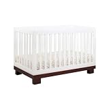 Modo 3 in 1 Convertible Crib in White / Espresso