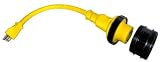 Conntek Marine Shore Pigtail Adapter Cord 15 Amp Male Plug To 30 Amp Shore Female Connector