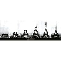 La Tour Eiffel (Eiffel Tower Construction, The Paris Collection) Art Poster Print
