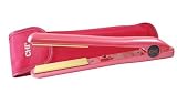 CHI GF1001PD Pink Dazzle Limited Edition 1-inch Ceramic Hairstyling Flat Iron with FREE Travel Pouch by Farouk (Dark Pink)