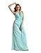 Formal Aqua Halter Dress (Small (4-6))