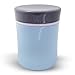 Stainless Steel Insulated Food Lunch Jar, Wide Mouth, Vacuum Keeps Food Hot or Cold, Sky Blue, 380 ml