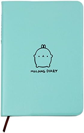 Kingfansion Cute Rabbit Kawaii Molang Diary Weekly Planner Agenda Notepad Notebook (Blue)