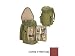 Picnic Time Meritage Insulated, Triangular 2-Bottle Wine Tote w/ Service For 2 (Red Clay/Tan)