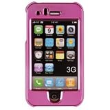 Coque etui métallisé iphone 3G rose