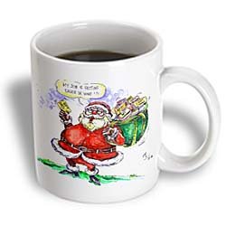 VAL Cartoon about Gift Card Giving for Christmas - 15oz Mug