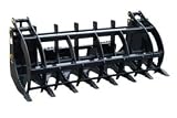 Quick Attach 72' Heavy Duty Skid Steer Grapple Attachment