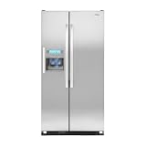 Gold 23.1 Cu. Ft. Stainless Steel Freestanding Side-By-Side Refrigerator