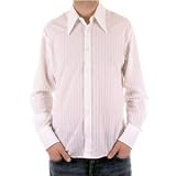 Hugo by Hugo Boss long sleeve self striped shirt. HUGO2693.