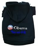Pet Supplies : Obama Yes We Did Rhinestone Dog Hoodie Hooded Sweatshirt Size XL