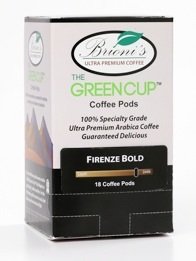 Green Cup Coffee Pods – 18 Pack – Brioni’s Madagascar Vanilla Blend