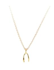 Dogeared Sister Teeny Wishbone Reminder Boxed Necklace