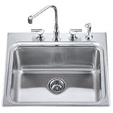 KOHLER K-3208-3-NA Ballad Self-Rimming Utility Sink