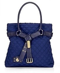 Marc Jacobs Quilted Casey Bag Tote Purse Blue