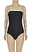 JustinCostume Women's Spandex Jersey Strapless Ruched Bodysuit