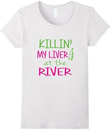 Women's Killin My Liver at the River Lake Water Baby Life Swim Live Large White