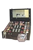 Active Light Box Vanity Case - 16832 by Active Cosmetics for Women - 43 Pc Makeup Set Lip Gloss (x 4), Lipsticks (x 6 ), Blush (x 2), Nail Polish (x 6), Eyeshadow (x 24), 8 PC Brush Set