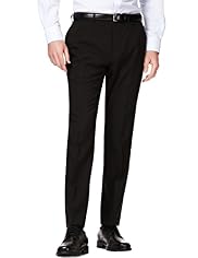 Crease Resistant Slim Fit Flat Front Trousers