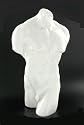 Glazed Naked Male Men Bust Statue Art Piece Torso