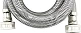 LOYAL 95401/WMS5 BRAIDED STAINLESS STEEL WASHING MACHINE CONNECTOR (5-FT, � ID)