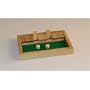 Square Root Games 0024 Shut The Box In Natural Finish Solid Hardwood