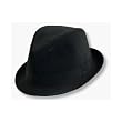 New Plain Classic Fedora Fashion Cap Hat - Black