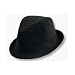 New Plain Classic Fedora Fashion Cap Hat - Black
