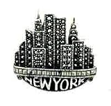 New York Marcasite Pin by Judith Jack