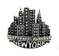 New York Marcasite Pin by Judith Jack